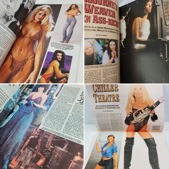 Femme Fatales Magazine Vintage Oct. 1996 Sigourney Weaver Alien Sci-Fi Horror - Picture 4 of 8